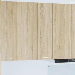 vidaXL Mueble colgante con puerta Roble Sonoma 60 x 31 x 100 cm Madera reciclada Discount