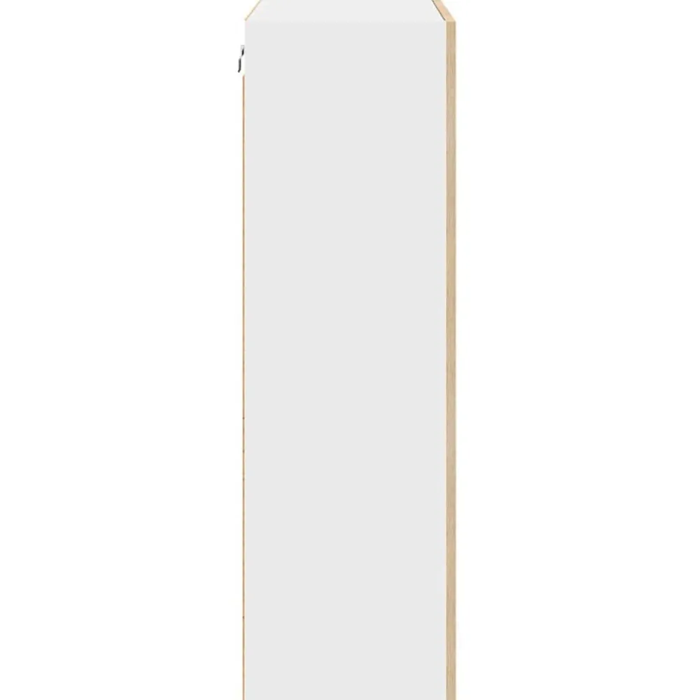 vidaXL Mueble colgante con puerta Roble Sonoma 60 x 31 x 100 cm Madera reciclada Discount