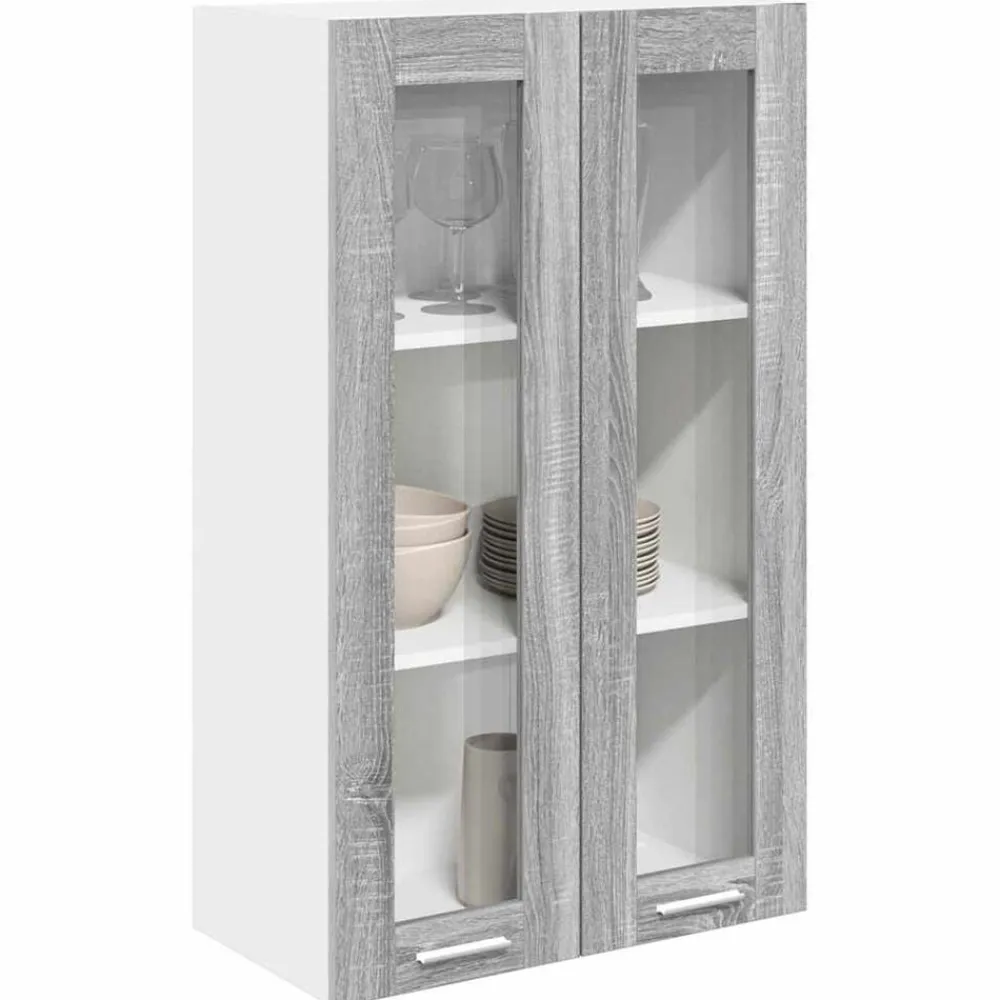 vidaXL Mueble colgante con almacenamiento 60 x 31 x 100 cm Gris sonoma Sale