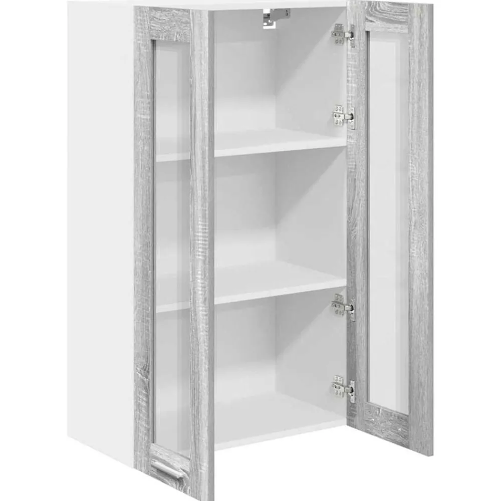vidaXL Mueble colgante con almacenamiento 60 x 31 x 100 cm Gris sonoma Sale