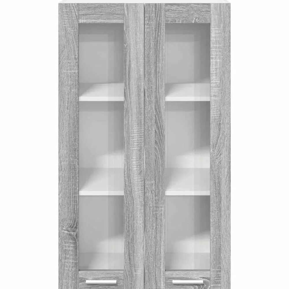 vidaXL Mueble colgante con almacenamiento 60 x 31 x 100 cm Gris sonoma Sale