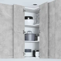 vidaXL Mueble colgante con puerta y 57 x 57 x 100 cm Gris concreto