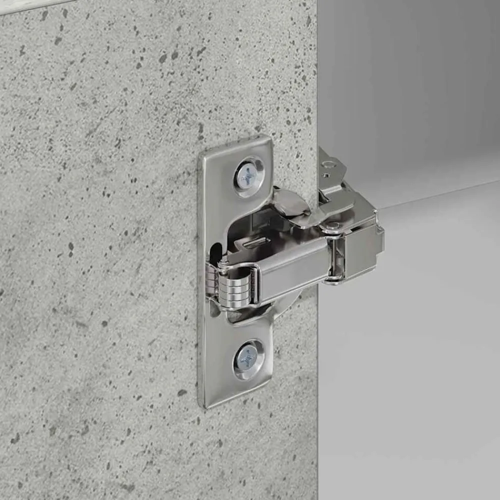 vidaXL Mueble colgante con puerta y 57 x 57 x 100 cm Gris concreto