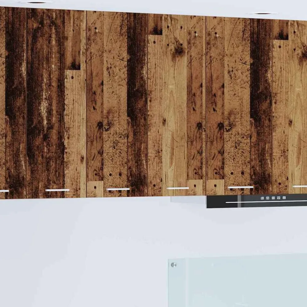 vidaXL Mueble colgante con almacenamiento Madera vieja 60 x 31 x 80 cm Madera envejecida Outlet