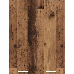 vidaXL Mueble colgante con almacenamiento Madera vieja 60 x 31 x 80 cm Madera envejecida Outlet
