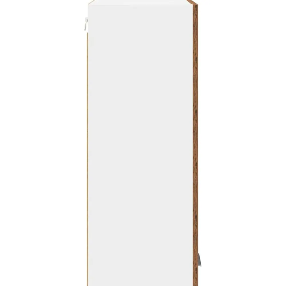vidaXL Mueble colgante con almacenamiento Madera vieja 60 x 31 x 80 cm Madera envejecida Outlet
