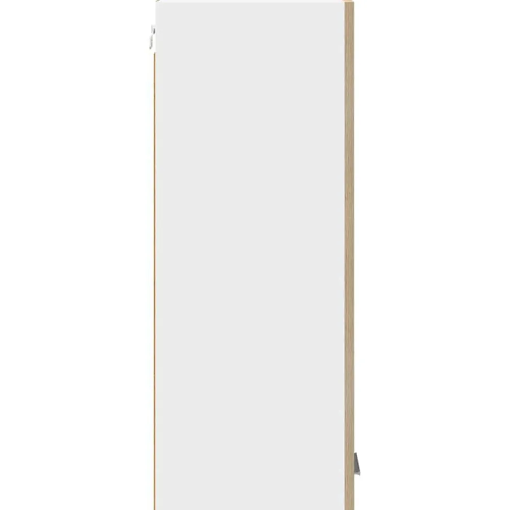 vidaXL Mueble colgante con puerta Roble Sonoma y 30 x 31 x 80 cm Madera reciclada Hot