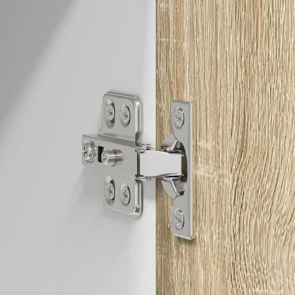 vidaXL Mueble colgante con puerta Roble Sonoma y 30 x 31 x 80 cm Madera reciclada Hot