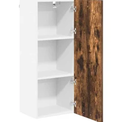 vidaXL Mueble colgante con puerta 40 x 31 x 100 cm Roble ahumado Clearance