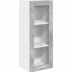 vidaXL Mueble colgante con puerta 40 x 31 x 100 cm Gris concreto Outlet