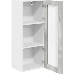 vidaXL Mueble colgante con puerta 40 x 31 x 100 cm Gris concreto Outlet