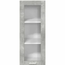 vidaXL Mueble colgante con puerta 40 x 31 x 100 cm Gris concreto Outlet