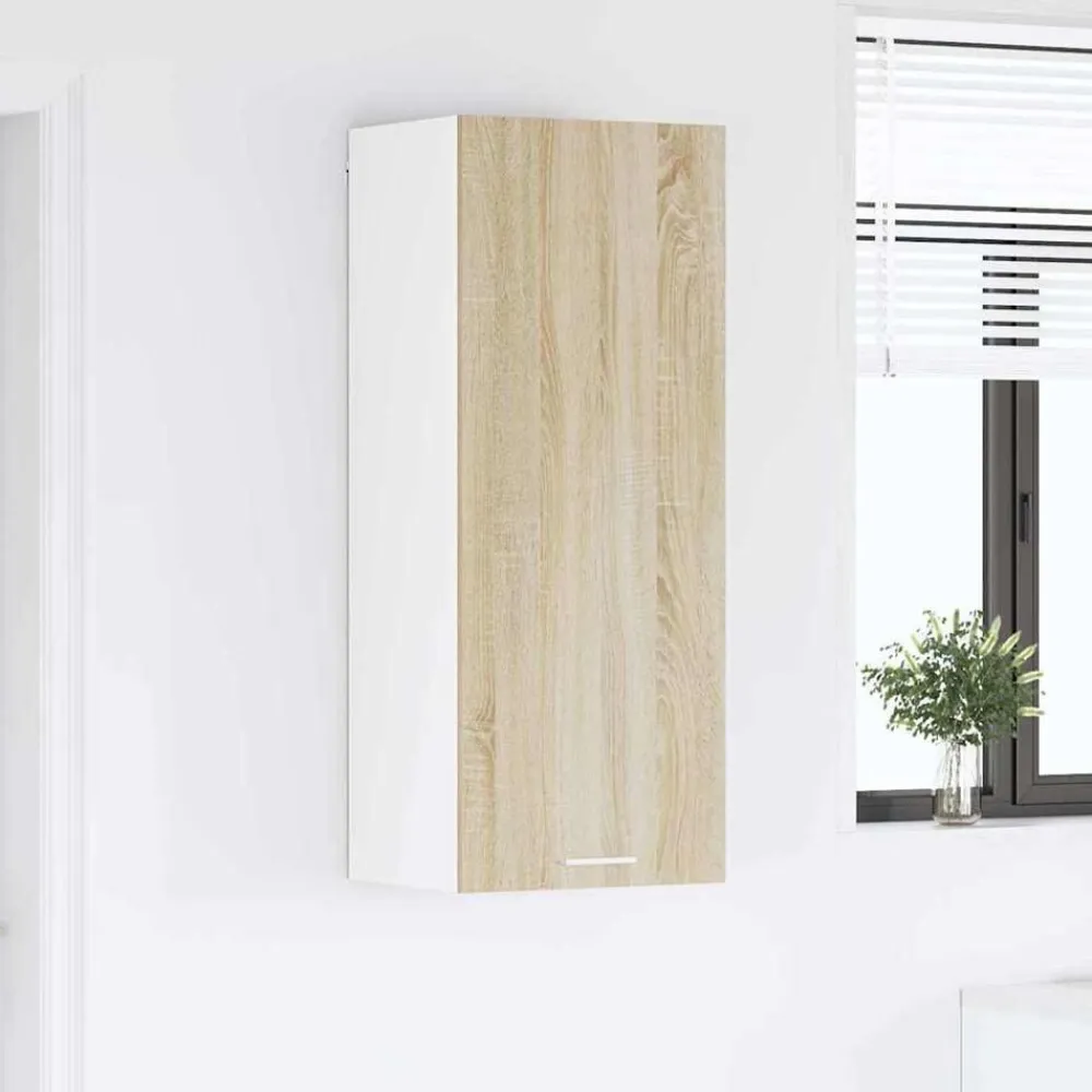 vidaXL Armarios Y Almacenamiento-Mueble colgante con puerta Roble Sonoma 40 x 31 x 100 cm