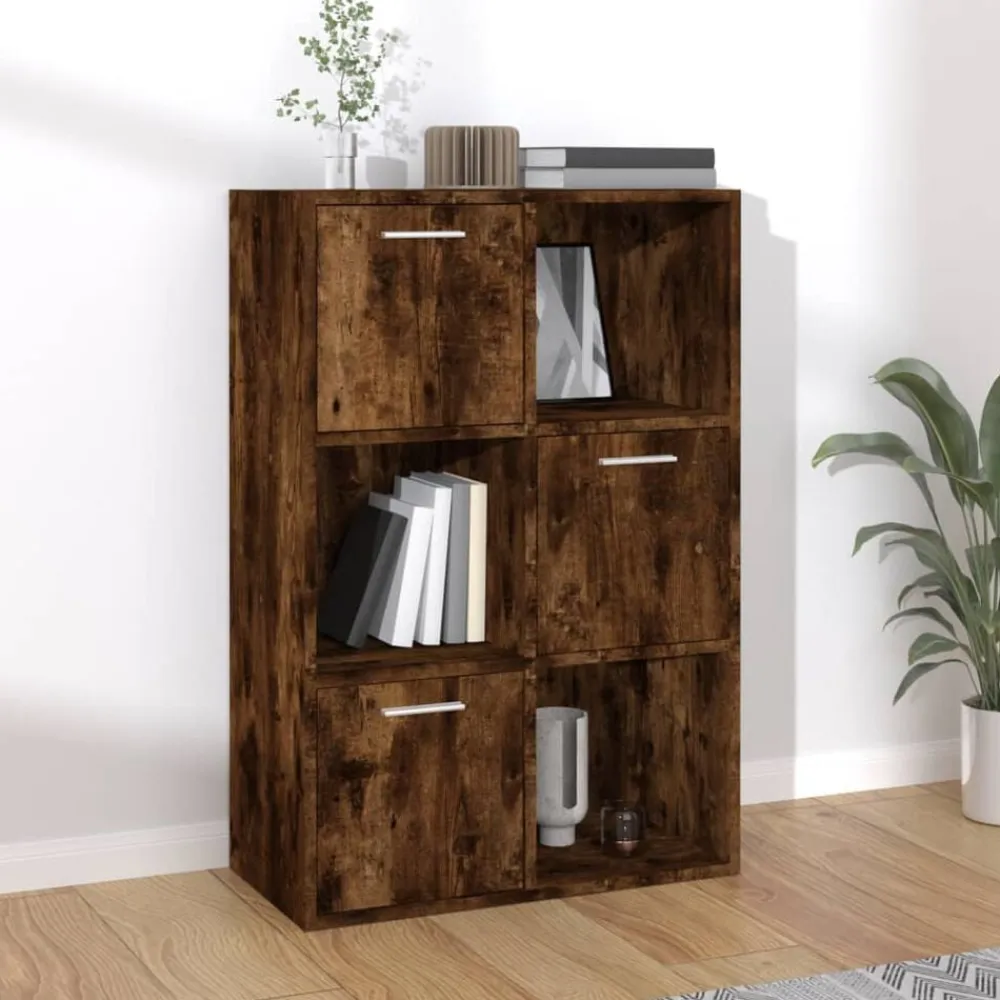 vidaXL Mueble de almacenaje 60x29,5x90 cm Roble ahumado Hot