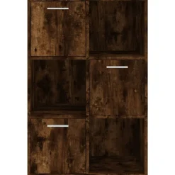 vidaXL Mueble de almacenaje 60x29,5x90 cm Roble ahumado Hot