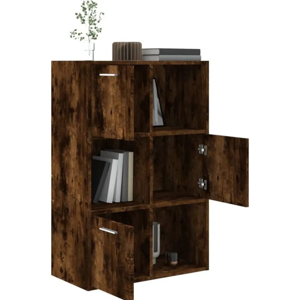 vidaXL Mueble de almacenaje 60x29,5x90 cm Roble ahumado Hot