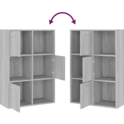 vidaXL Estanterías-Mueble de almacenaje 60x29,5x90 cm