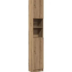 vidaXL Conjuntos De Muebles-Mueble de baño Artisan Oak 32x25,5x190 cm Madera de ingeniería