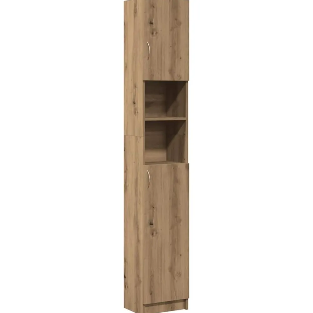 vidaXL Conjuntos De Muebles-Mueble de baño Artisan Oak 32x25,5x190 cm Madera de ingeniería