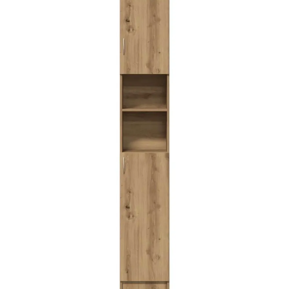 vidaXL Conjuntos De Muebles-Mueble de baño Artisan Oak 32x25,5x190 cm Madera de ingeniería