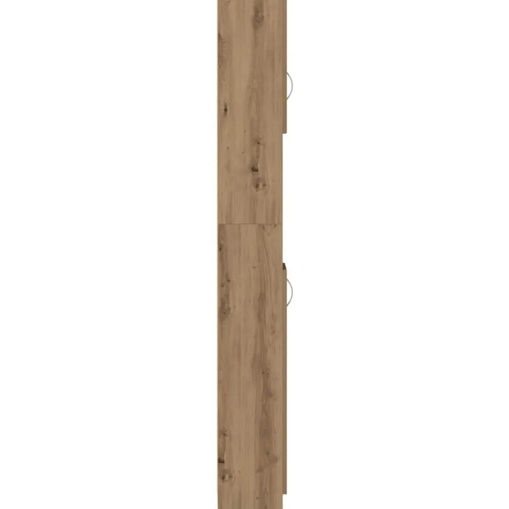 vidaXL Conjuntos De Muebles-Mueble de baño Artisan Oak 32x25,5x190 cm Madera de ingeniería