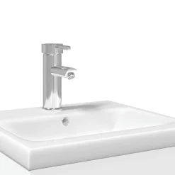 vidaXL Mueble de baño con lavabo integrado Blanco Clearance