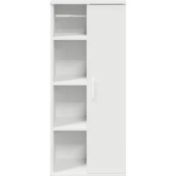 vidaXL Conjuntos De Muebles-Mueble de baño con portarrollos 39x22x90 cm