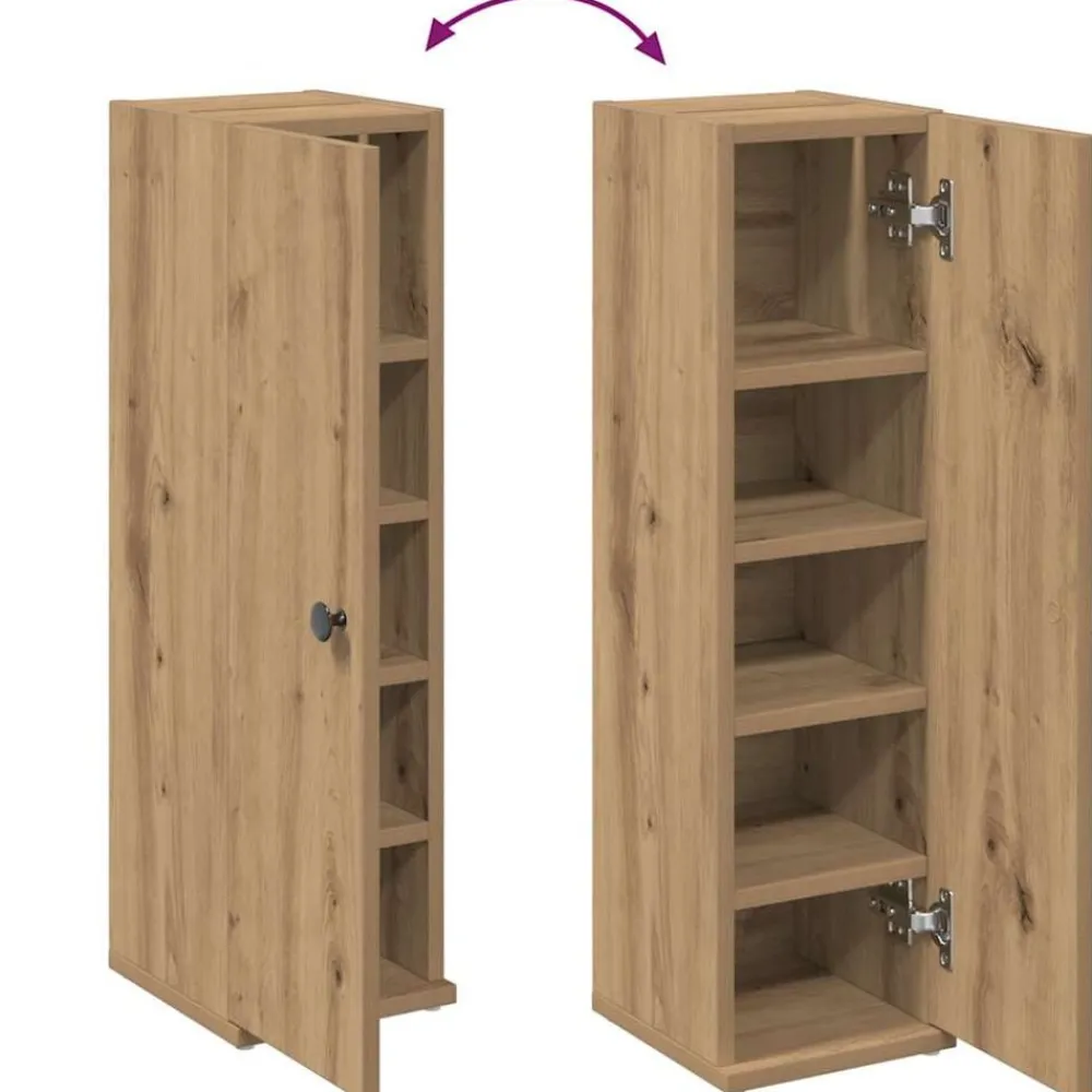 vidaXL Conjuntos De Muebles-Mueble de baño con portarrollos 20,5x22x72 cm