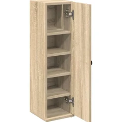 vidaXL Mueble de baño con portarrollos 20,5x22x72 cm Roble Sonoma Best