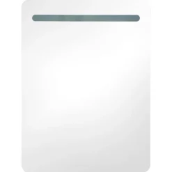 vidaXL Armarios Y Almacenamiento-Mueble de baño con espejo LED 60x11x80 cm