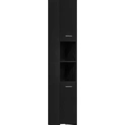 vidaXL Conjuntos De Muebles-Mueble de baño de madera de 30x30x183,5 cm