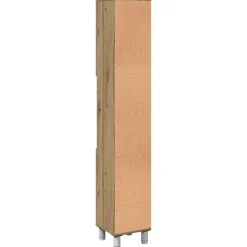 vidaXL Mueble de baño madera de ingeniería 30x30x179 cm Roble artisan
