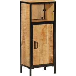 vidaXL Mueble de baño madera maciza de mango y hierro 40x27x90 cm Outlet