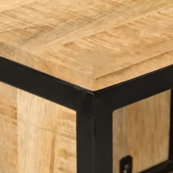 vidaXL Mueble de baño madera maciza de mango y hierro 40x27x90 cm Outlet