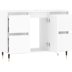 vidaXL Conjuntos De Muebles-Mueble de baño madera de ingeniería 80x33x60 cm