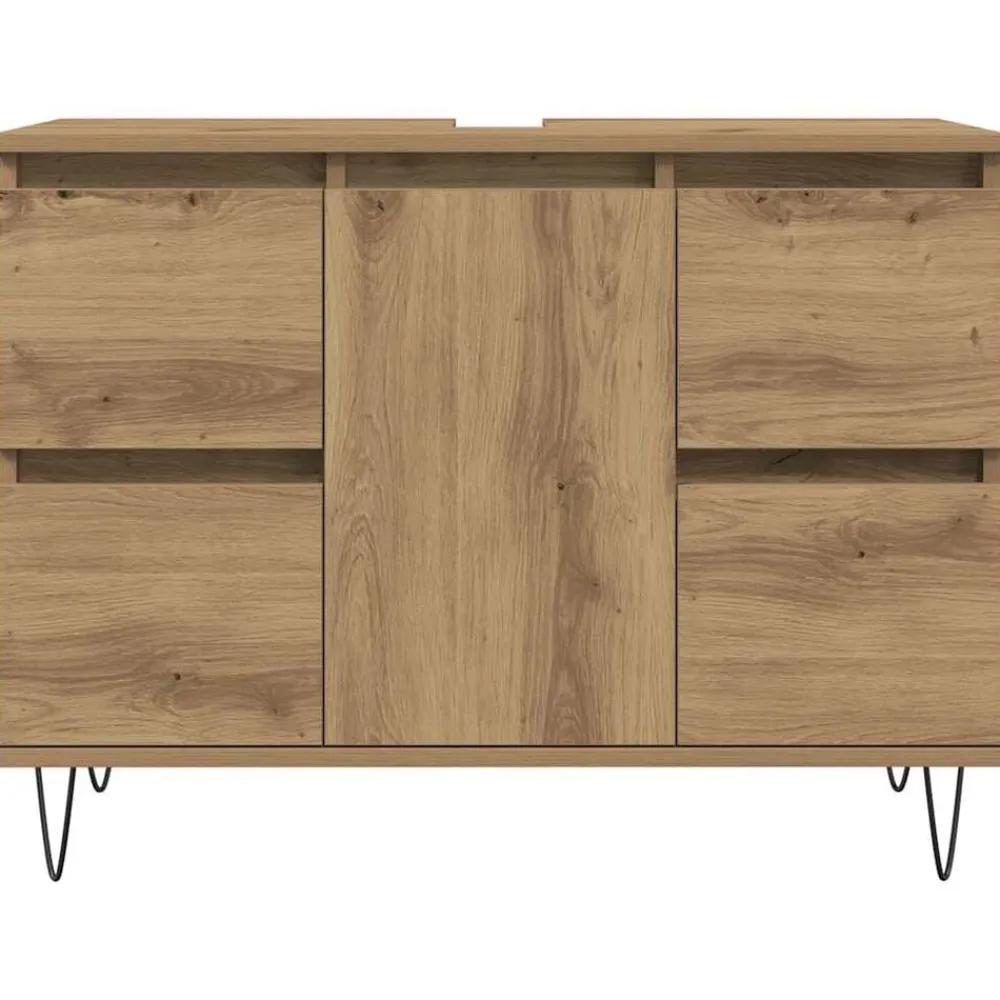 vidaXL Conjuntos De Muebles-Mueble de baño madera de ingeniería 80x33x60 cm
