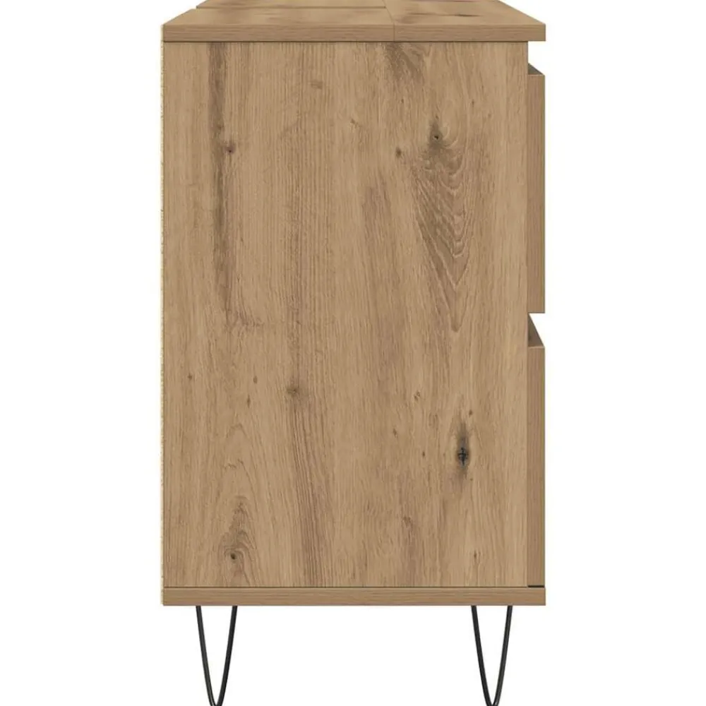 vidaXL Conjuntos De Muebles-Mueble de baño madera de ingeniería 80x33x60 cm