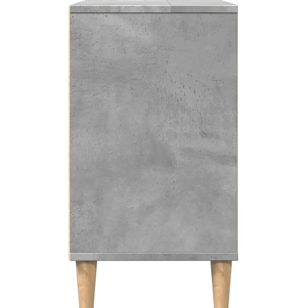 vidaXL Mueble de baño madera de ingeniería gris hormigón 80x33x60 cm Gris hormigón Clearance