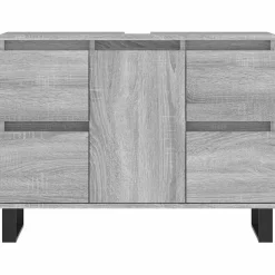 vidaXL Armarios Y Almacenamiento-Mueble de baño madera de ingeniería 80x33x60 cm