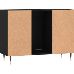 vidaXL Mueble de baño madera de ingeniería 80x33x60 cm Negro Online