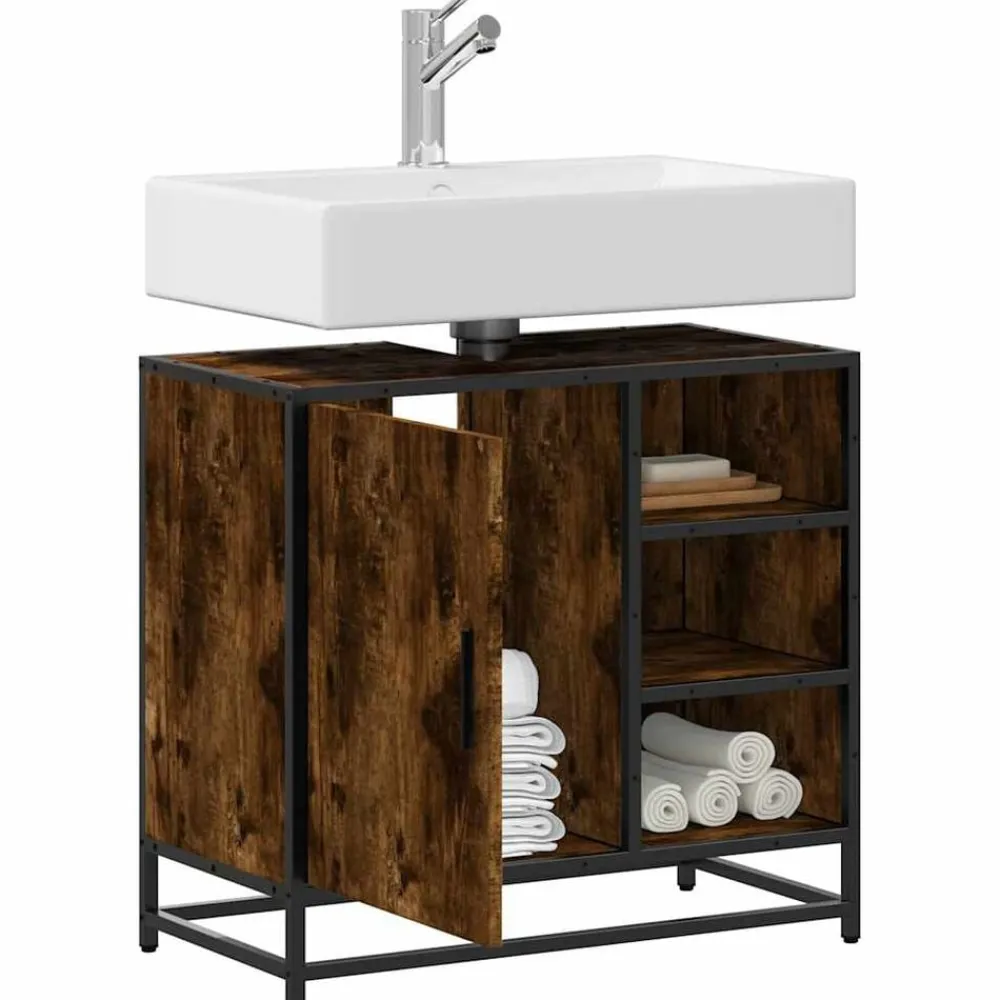 vidaXL Conjuntos De Muebles-Mueble de baño para lavabo 65x33x60 cm