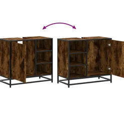 vidaXL Conjuntos De Muebles-Mueble de baño para lavabo 65x33x60 cm