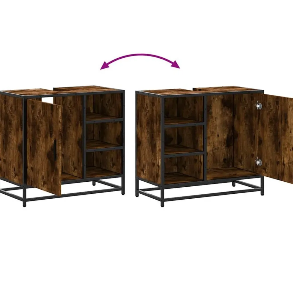 vidaXL Conjuntos De Muebles-Mueble de baño para lavabo 65x33x60 cm