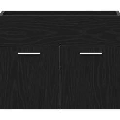 vidaXL Mueble de baño para lavabo de 60x38,5x46 cm Roble negro Sale