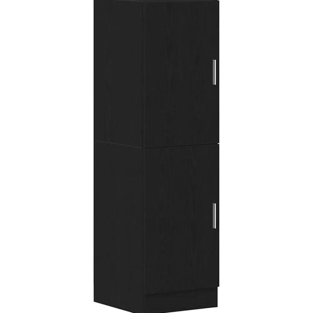 vidaXL Mueble de cocina 3 piezas madera contrachapada Negro Discount
