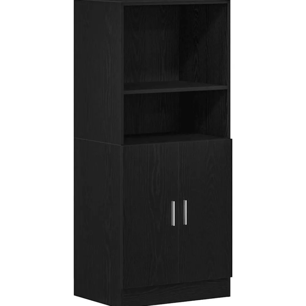 vidaXL Mueble de cocina 3 piezas madera contrachapada Negro Discount