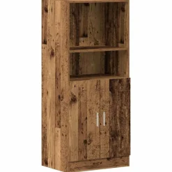vidaXL Estanterías-Mueble de cocina 3 piezas madera contrachapada madera vieja