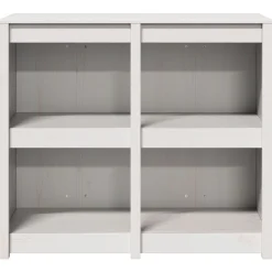 vidaXL Mueble de Cocina con estante MEPPEL Cálido 106 x 55 x 92 cm Madera de pino blanca