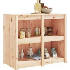 vidaXL Mueble de cocina de exterior MEPPEL madera maciza de pino 106x55x92 cm Pino natural Discount