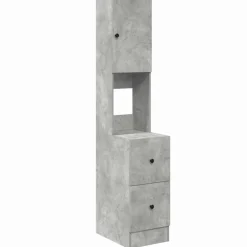 vidaXL Armarios Y Almacenamiento-Mueble de Cocina Gris 35 x 50 x 180 cm Madera de ingeniería